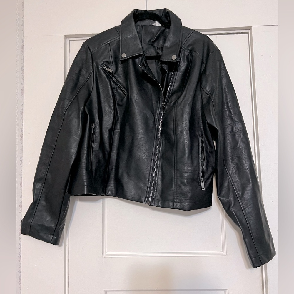 Catos Faux Leather Moto Jacket